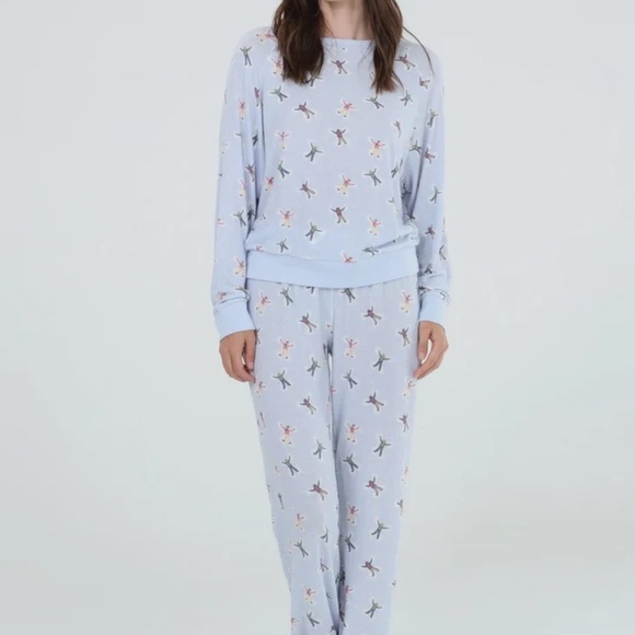 NWT Honeydew Star Seeker Lounge Set in Snow Angels – size small - Picture 3 of 6